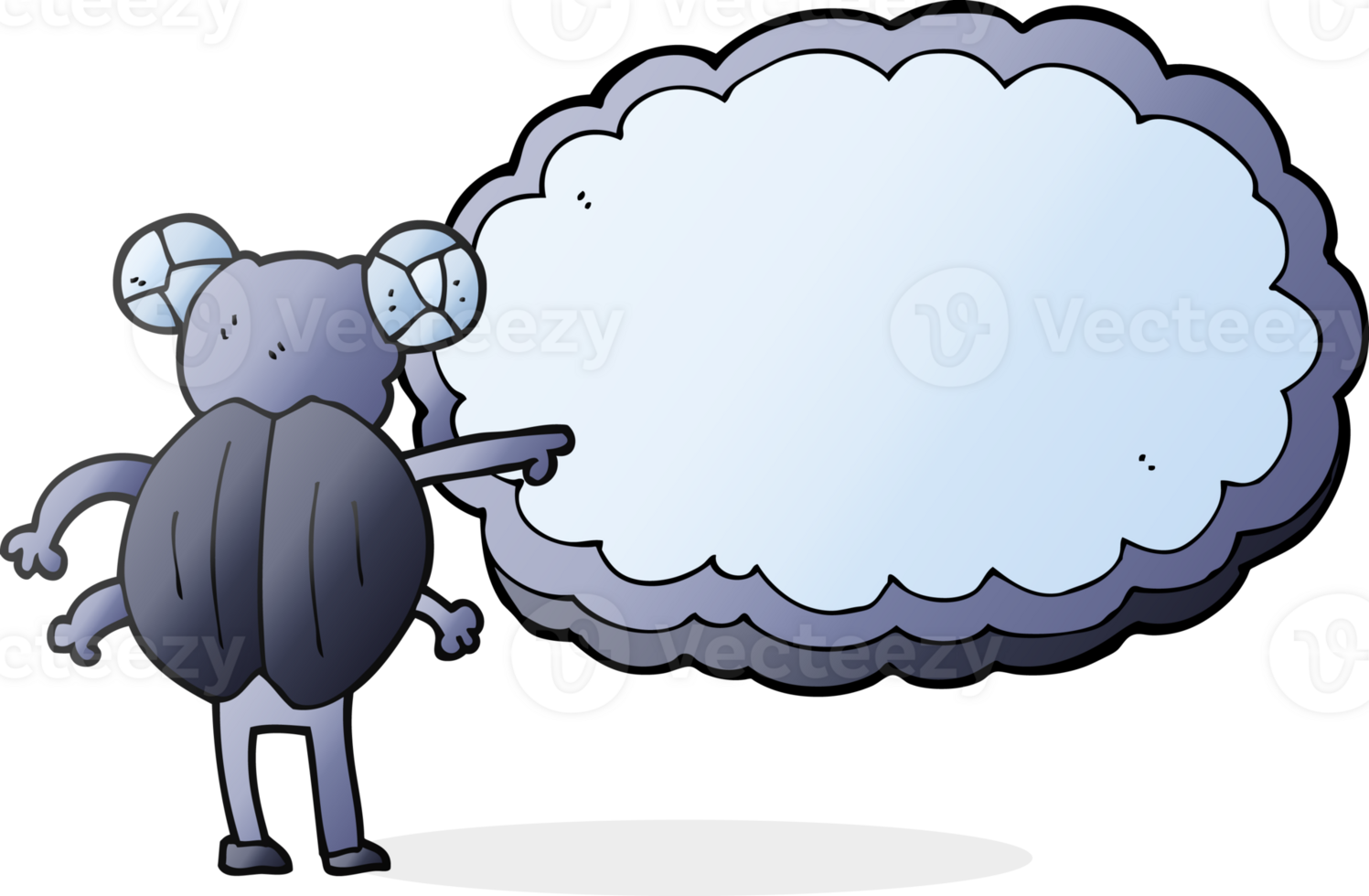 cartoon pointing insect png