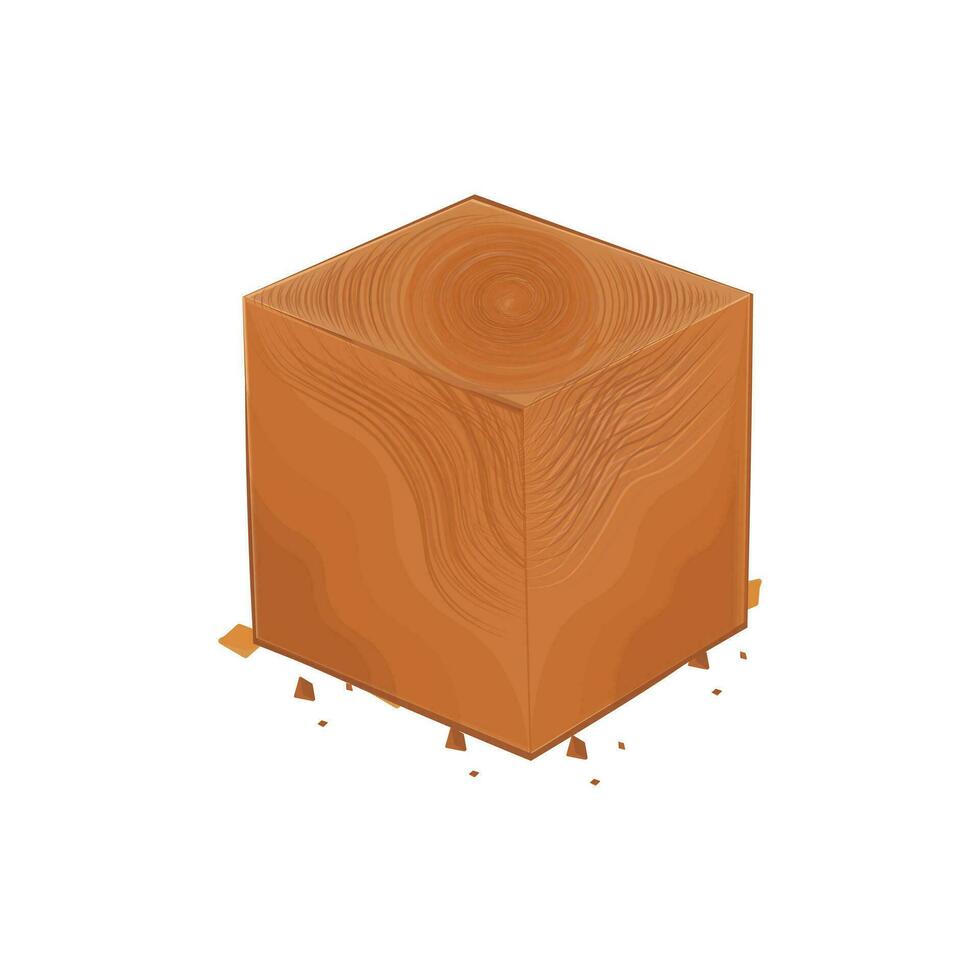 ilustración logo cuerno cubo aislado vector