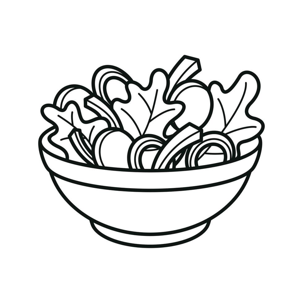 Tasty delicious savory foods premium vector arts. cartoon doodle cute icon outline line art design