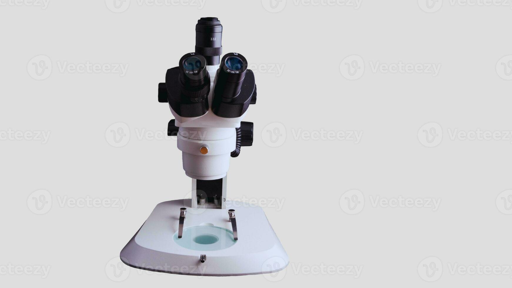 Isolated Microscope on White Background photo