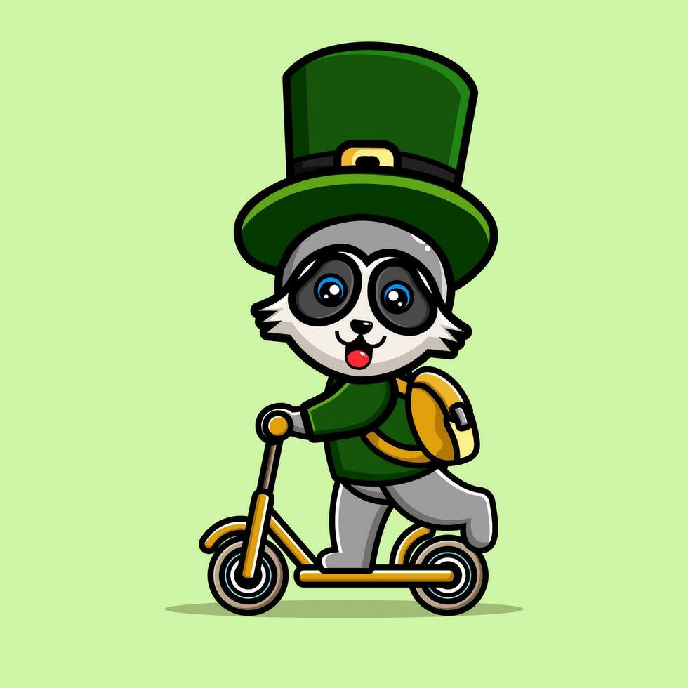 St Patrick day cartoon character leprechaun vector