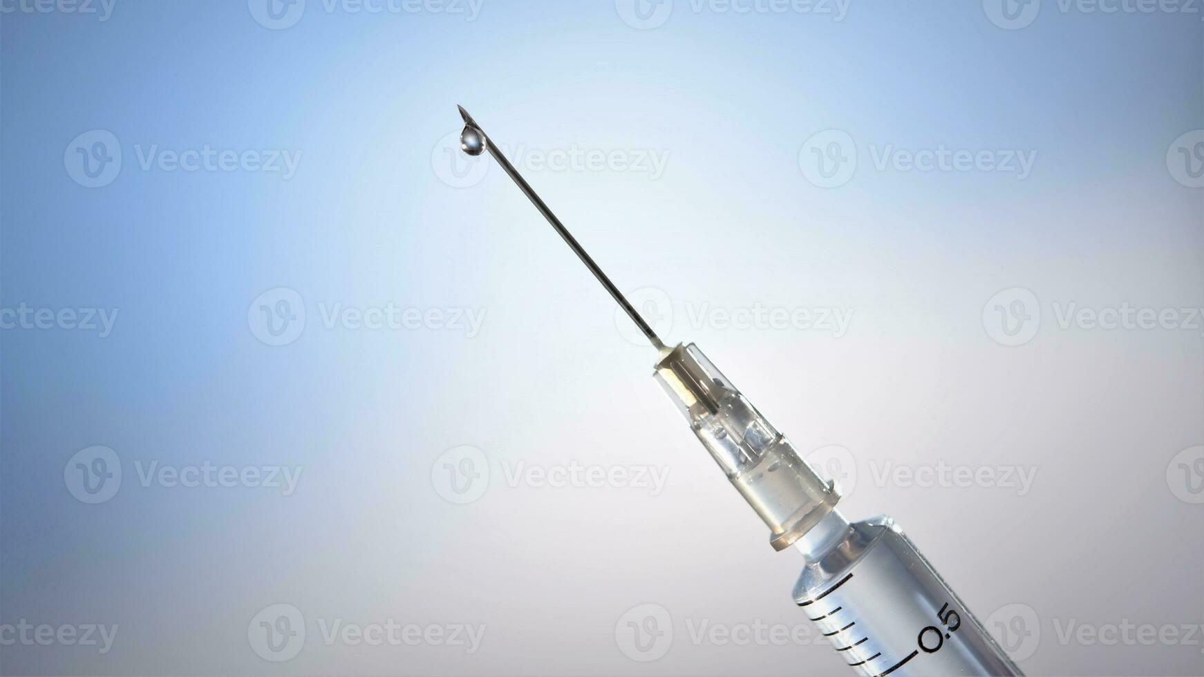 Vintage Glass Syringe, Nostalgic Medical Relic isolated photo