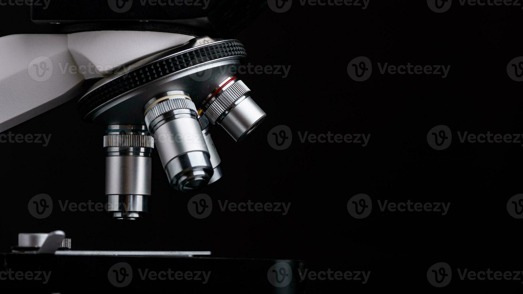 Isolated Microscope on White Background photo