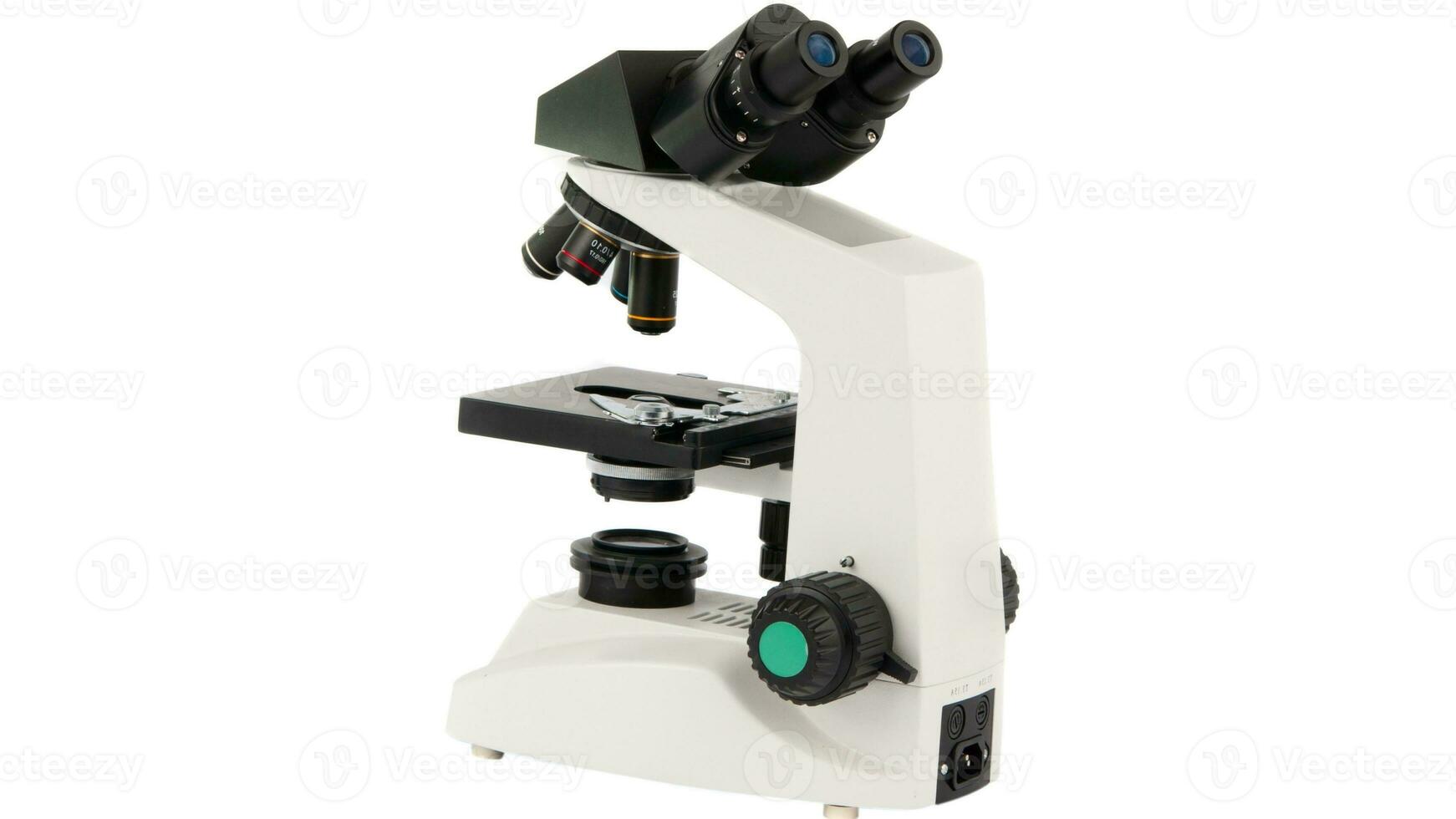 Isolated Microscope on White Background photo