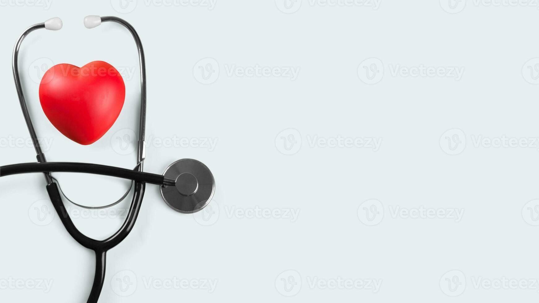 Isolated Stethoscope on White Background, Medical Equipment Concept photo