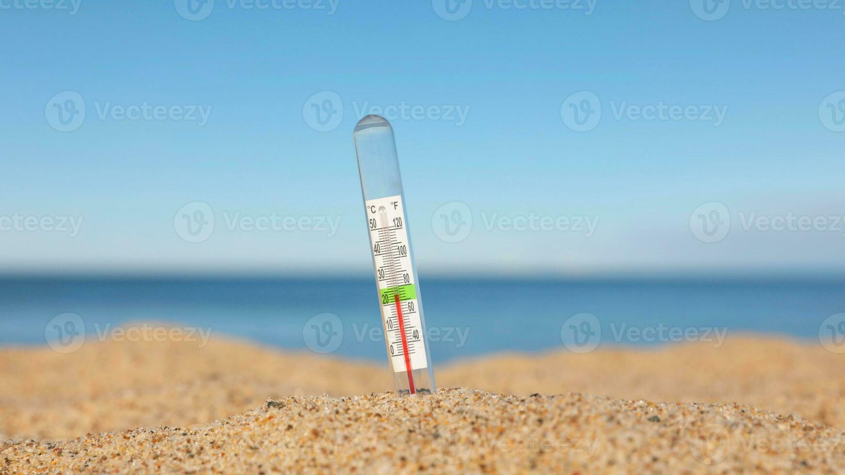 Glass Thermometer, Mercury Thermometer Isolated photo