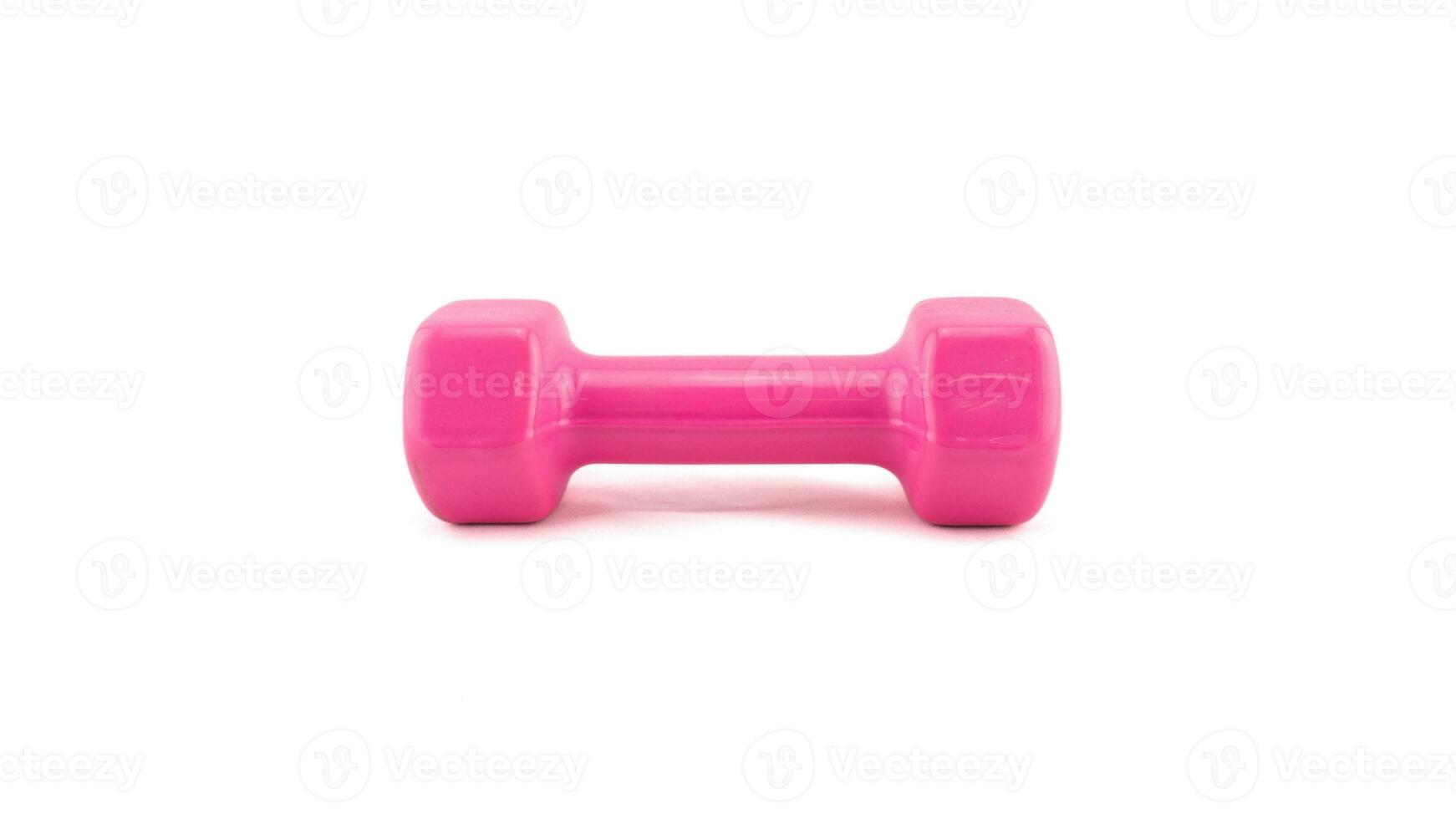 Isolated Dumbbell Concept. Fitness Equipment for Gym Workout, Strength Training, Bodybuilding, and Powerlifting photo