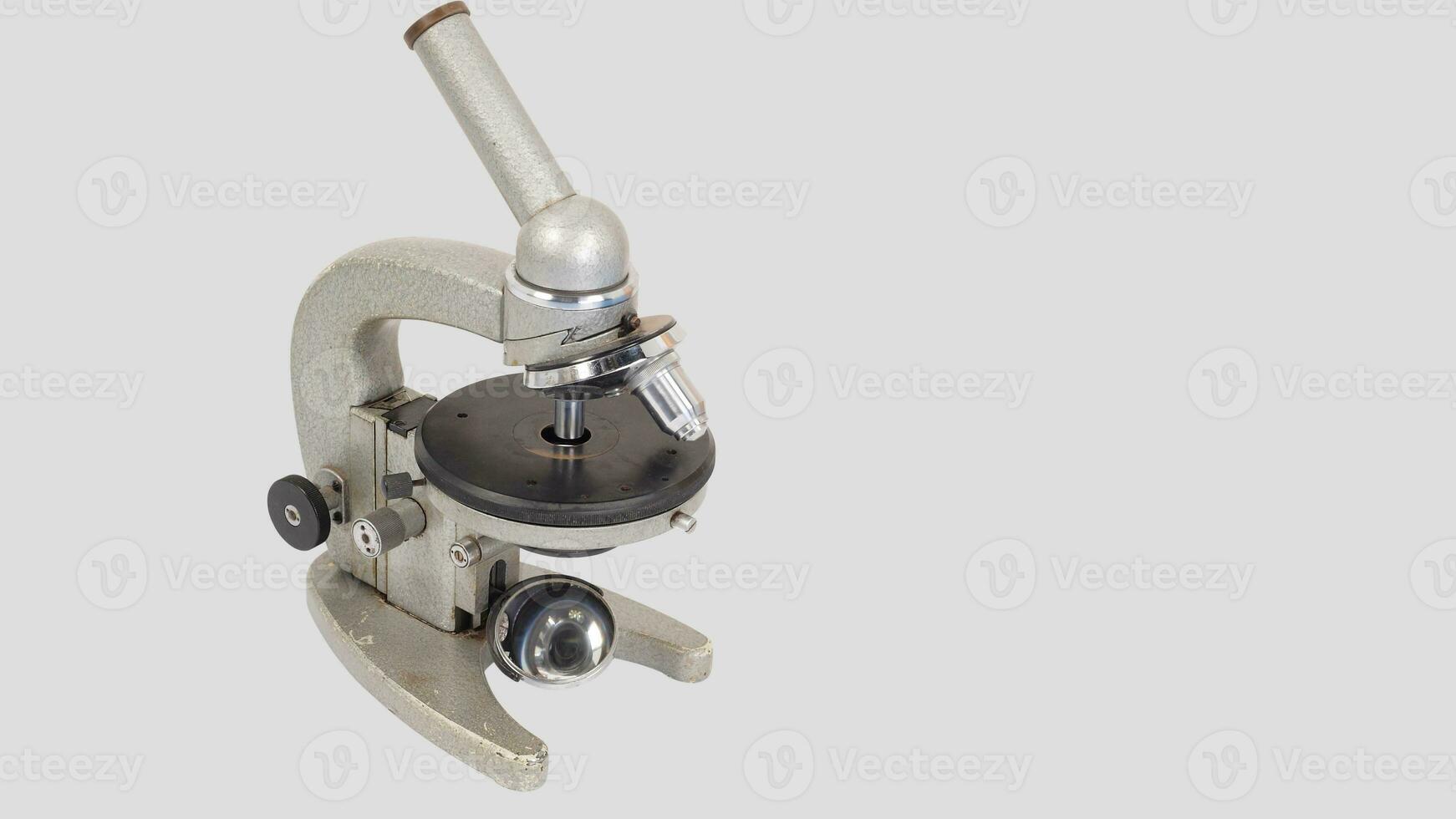 Isolated Microscope on White Background photo