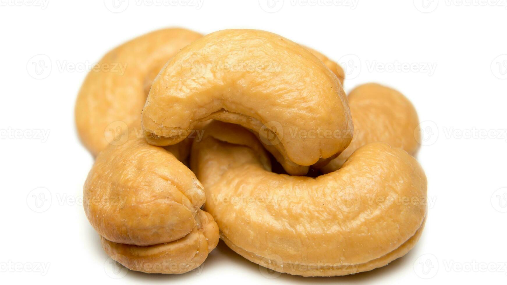 Delicious Cashew Nuts Isolated. Healthy, Organic Snack with Nutty, Concept for Design photo