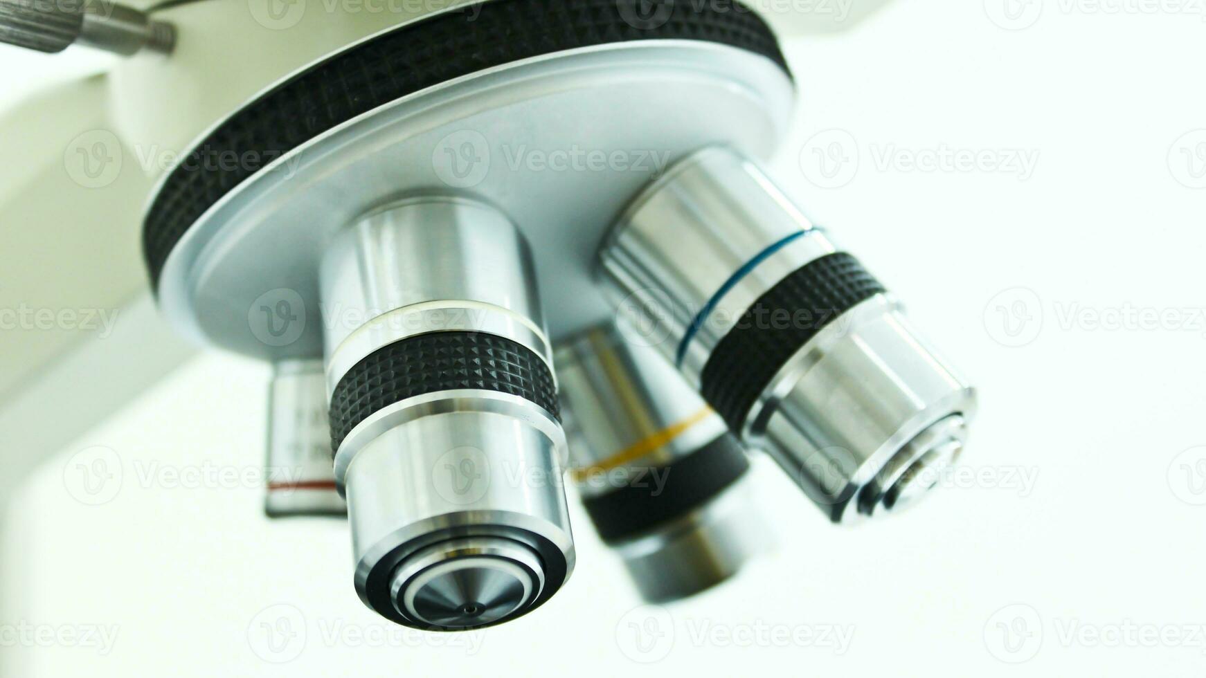 Isolated Microscope on White Background photo