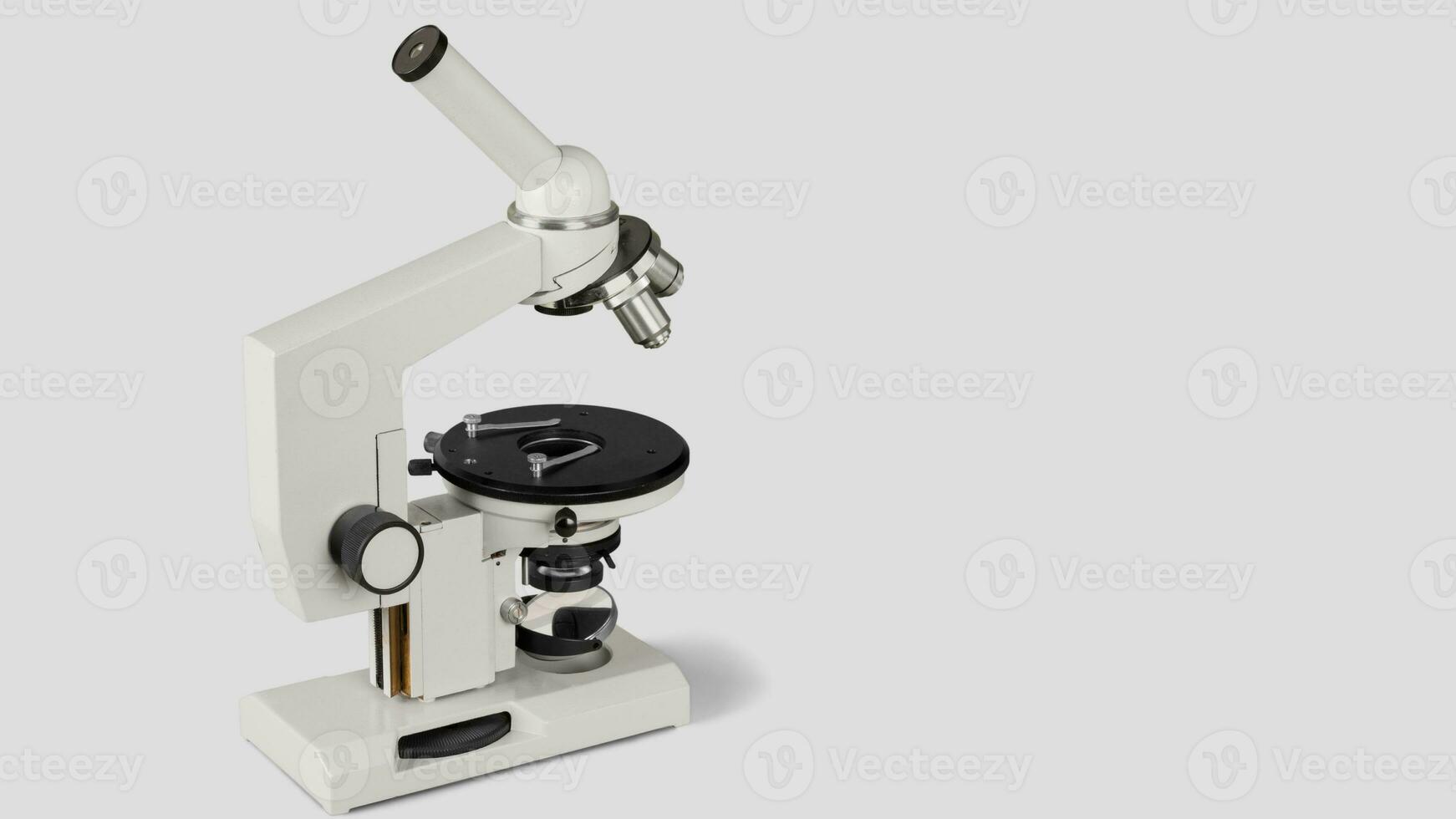 Isolated Microscope on White Background photo