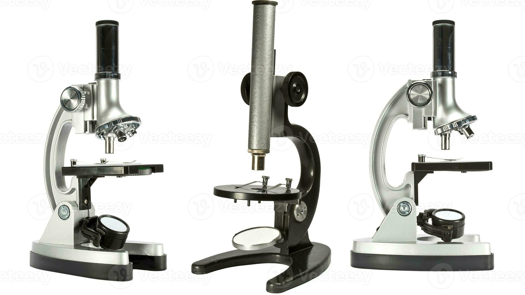 Isolated Microscope on White Background photo