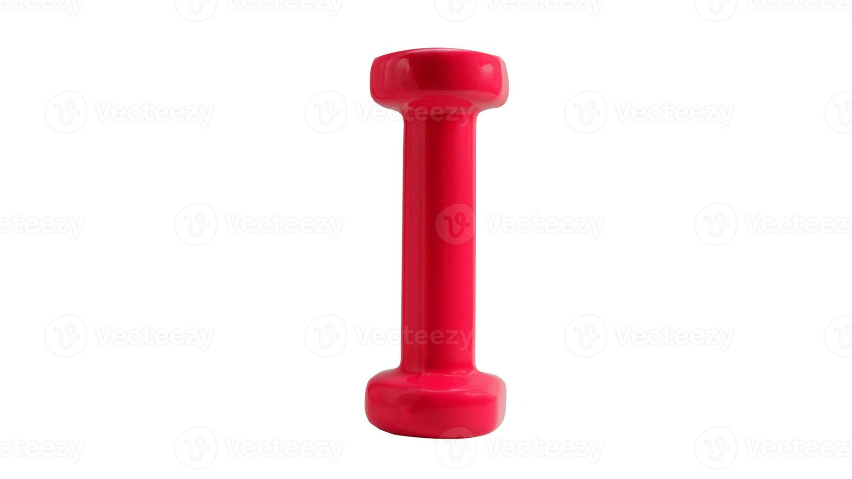 Isolated Dumbbell Concept. Fitness Equipment for Gym Workout, Strength Training, Bodybuilding, and Powerlifting photo