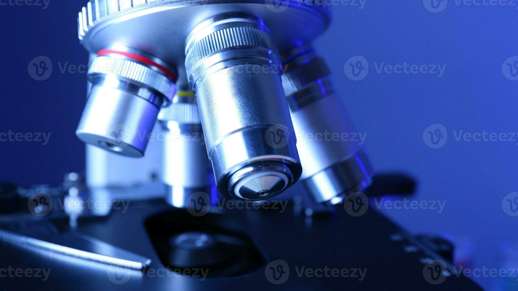 Isolated Microscope on White Background photo