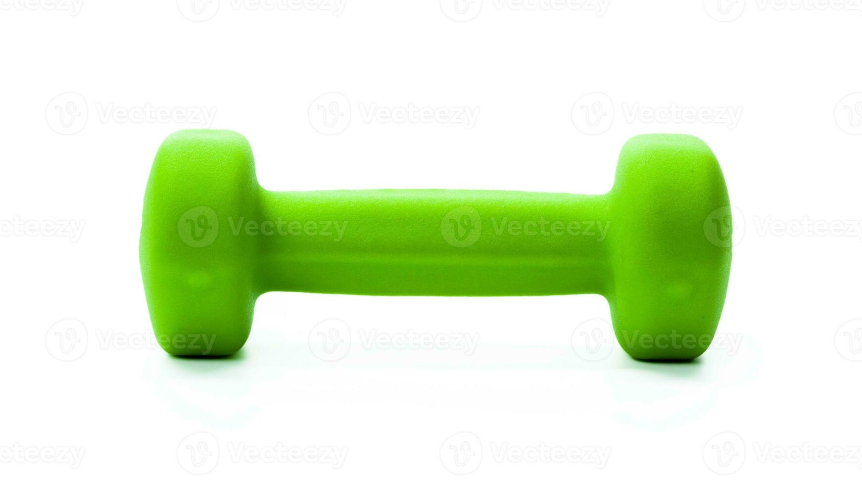 Isolated Dumbbell Concept. Fitness Equipment for Gym Workout, Strength Training, Bodybuilding, and Powerlifting photo