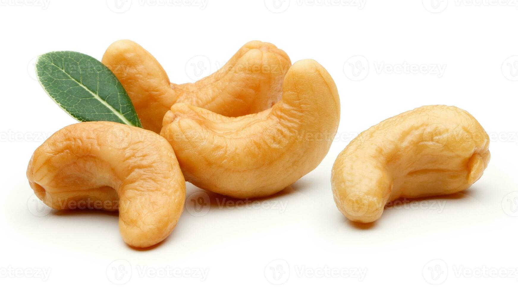 Delicious Cashew Nuts Isolated. Healthy, Organic Snack with Nutty, Concept for Design photo