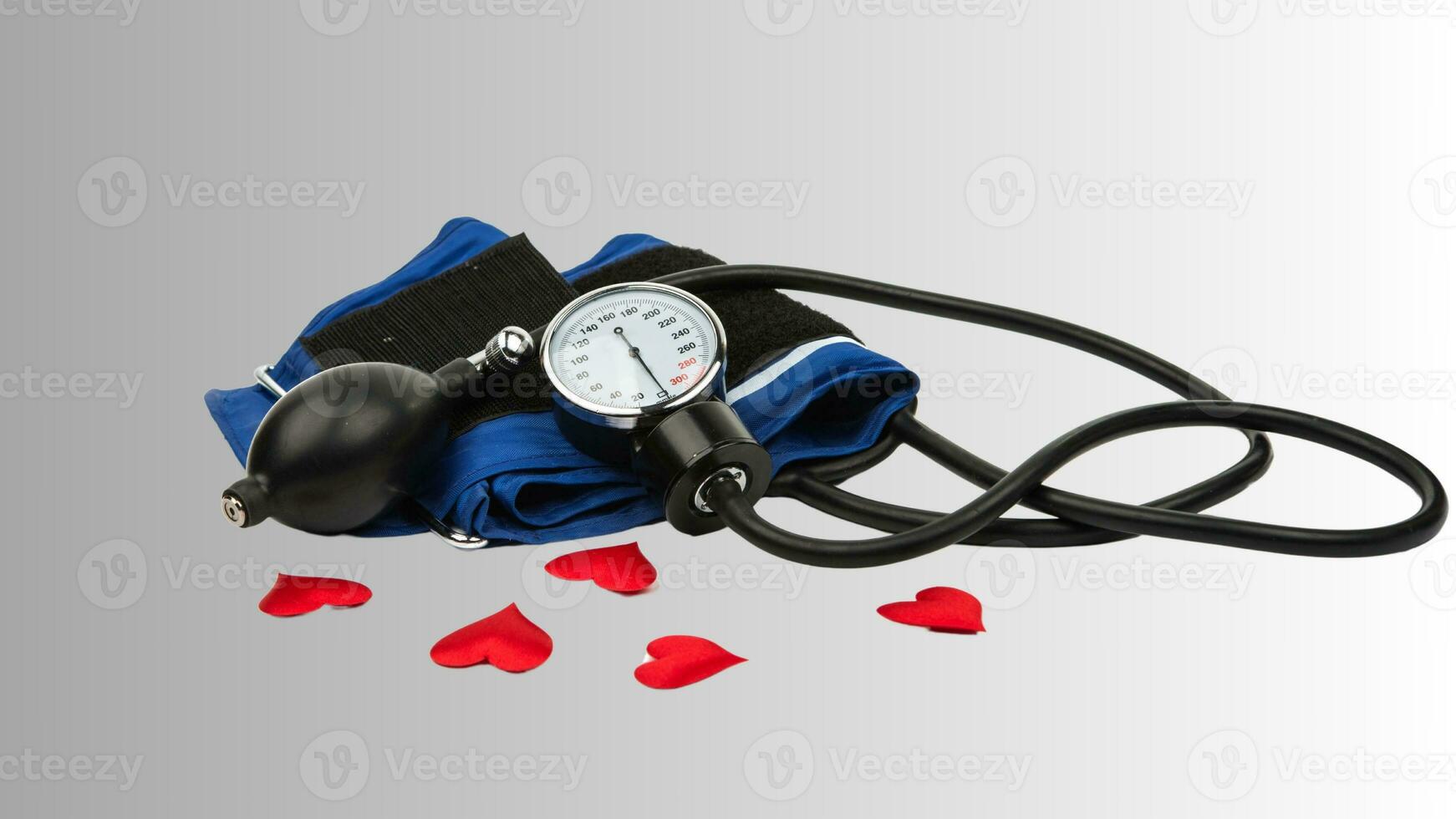 Isolated Blood Pressure Meter on White Background, Healthcare Monitoring Equipment photo