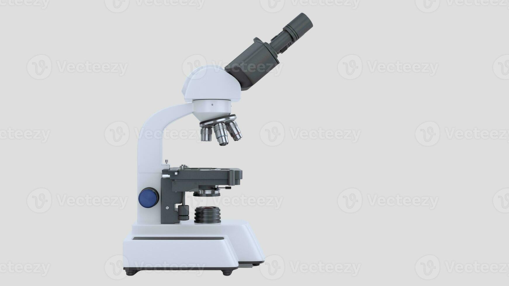 Isolated Microscope on White Background photo