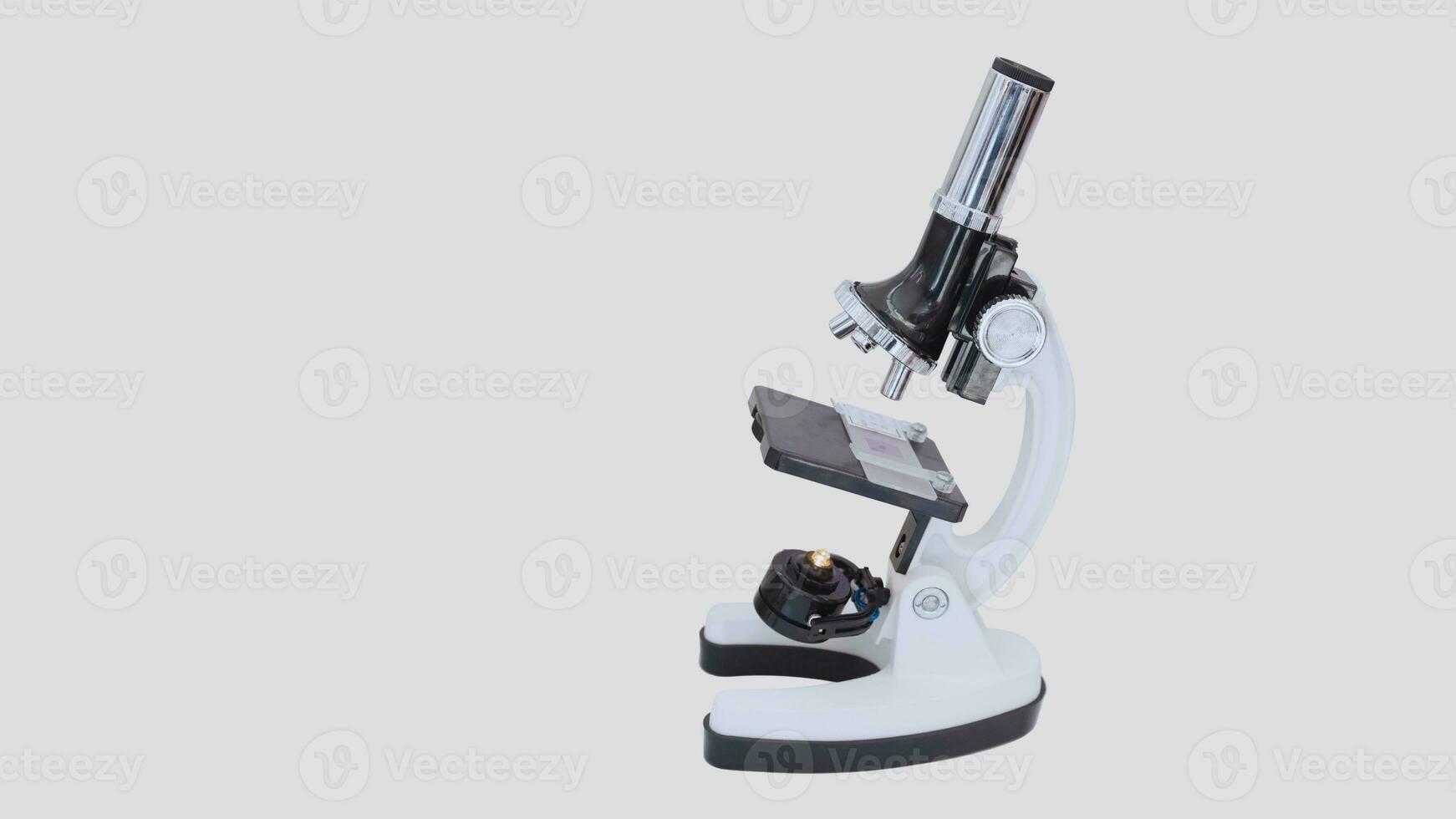 Isolated Microscope on White Background photo