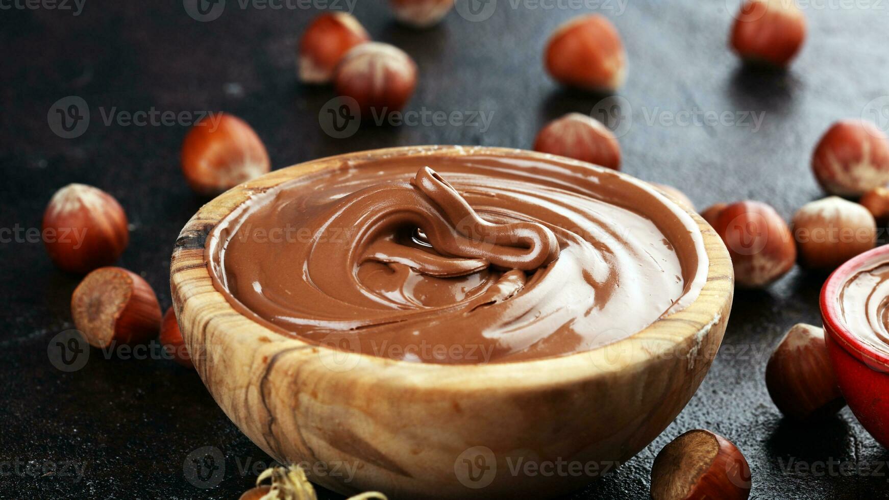 Organic Brown Hazelnuts. Delicious Healthy Nuts, Concept for Design. Gourmet Ingredients for Culinary Creations, Autumn Harvest Snack photo