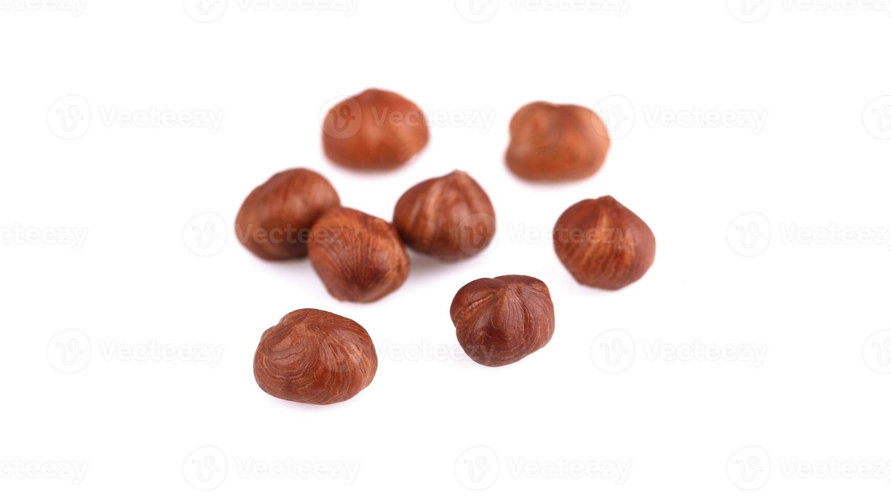 Organic Brown Hazelnuts. Delicious Healthy Nuts, Concept for Design. Gourmet Ingredients for Culinary Creations, Autumn Harvest Snack photo