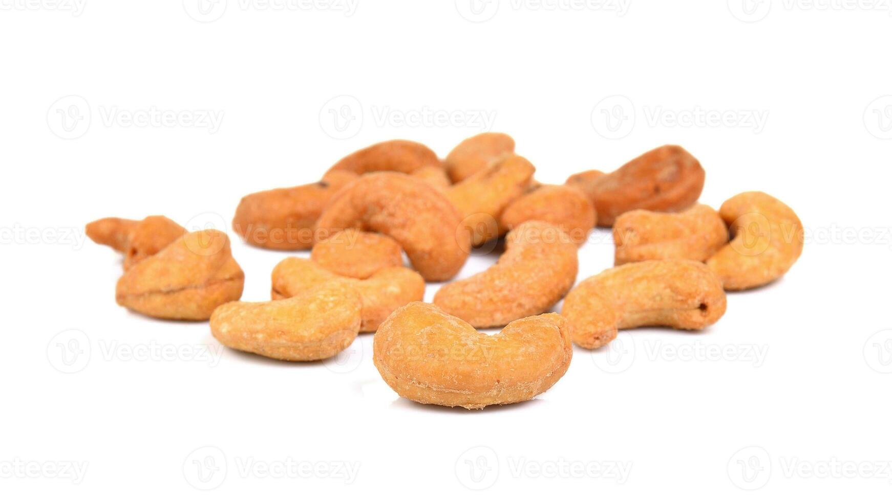 Delicious Cashew Nuts Isolated. Healthy, Organic Snack with Nutty, Concept for Design photo