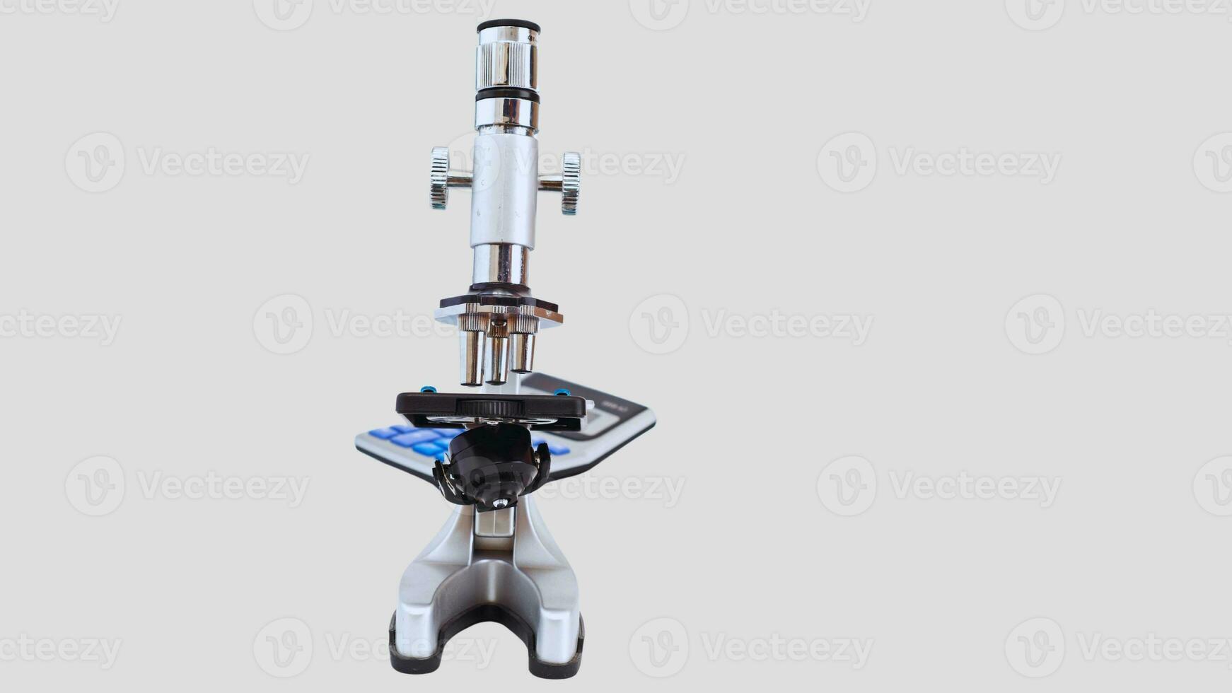 Isolated Microscope on White Background photo