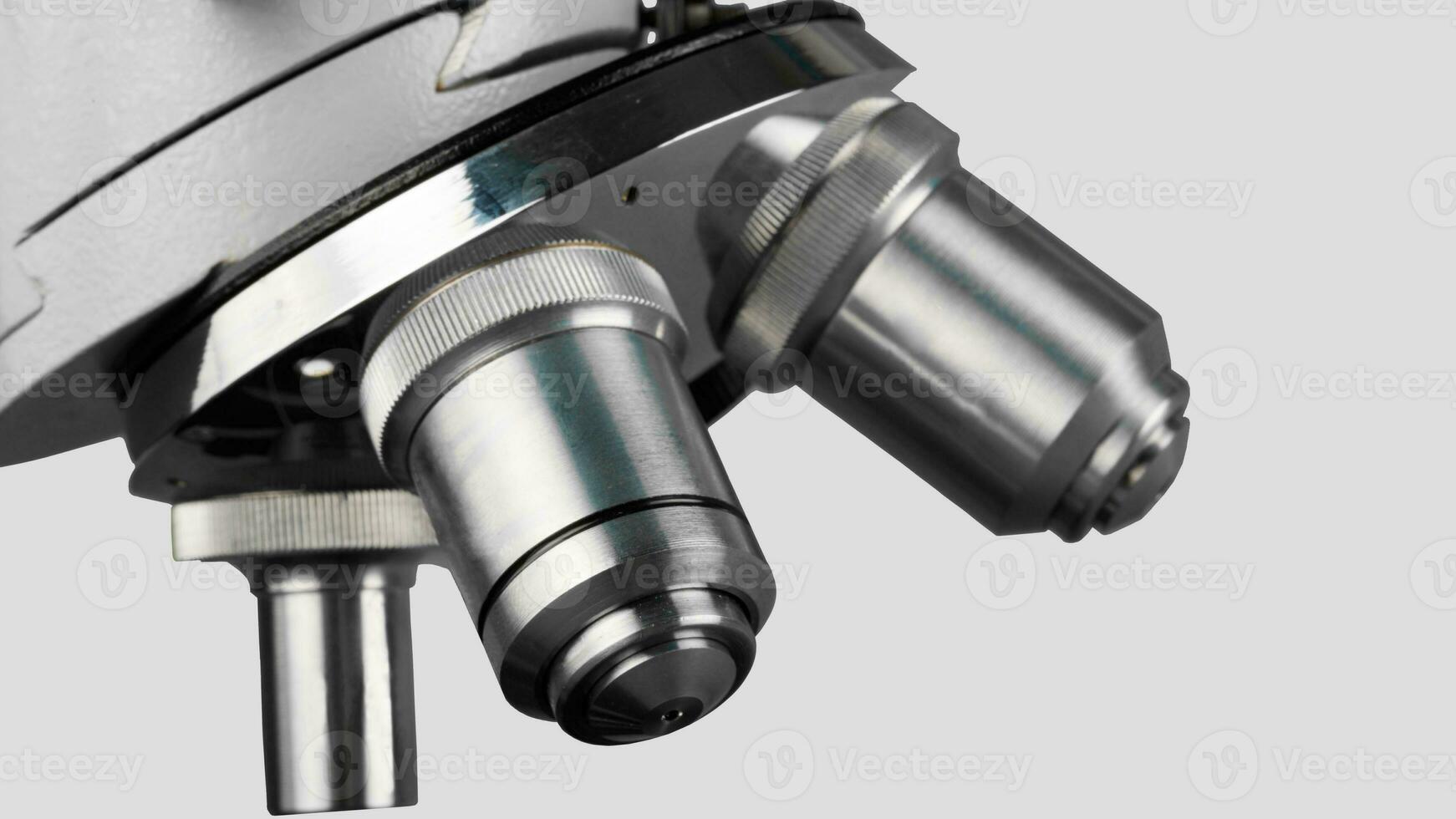 Isolated Microscope on White Background photo