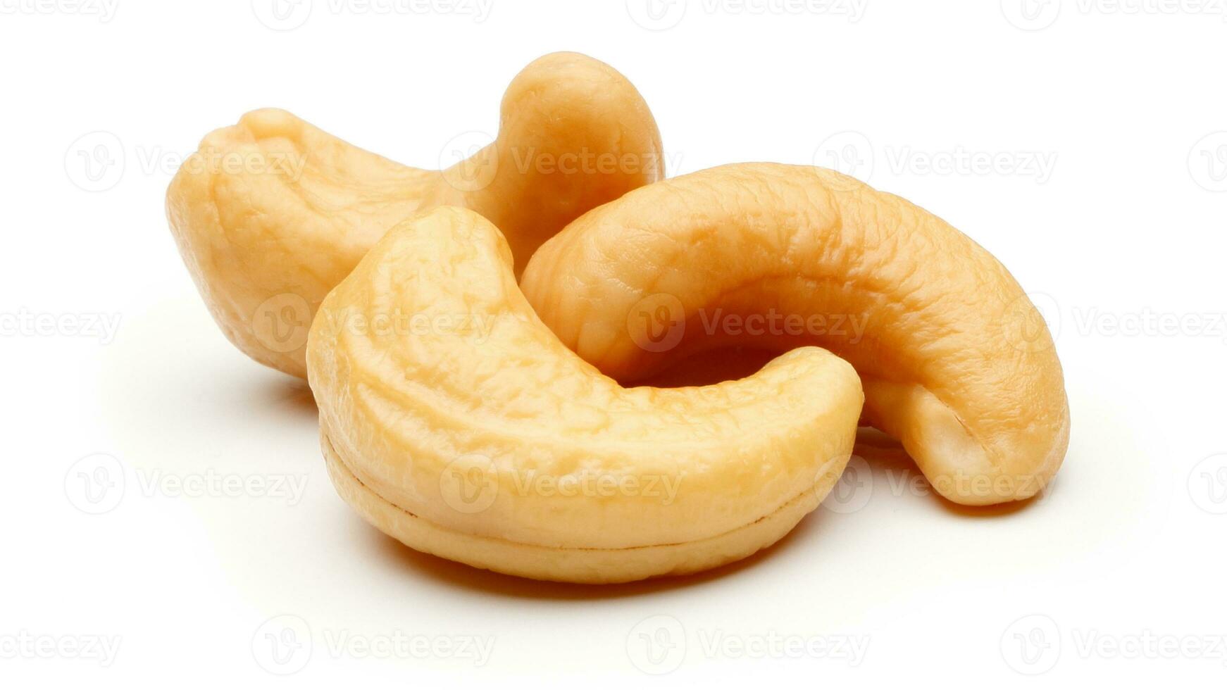 Delicious Cashew Nuts Isolated. Healthy, Organic Snack with Nutty, Concept for Design photo