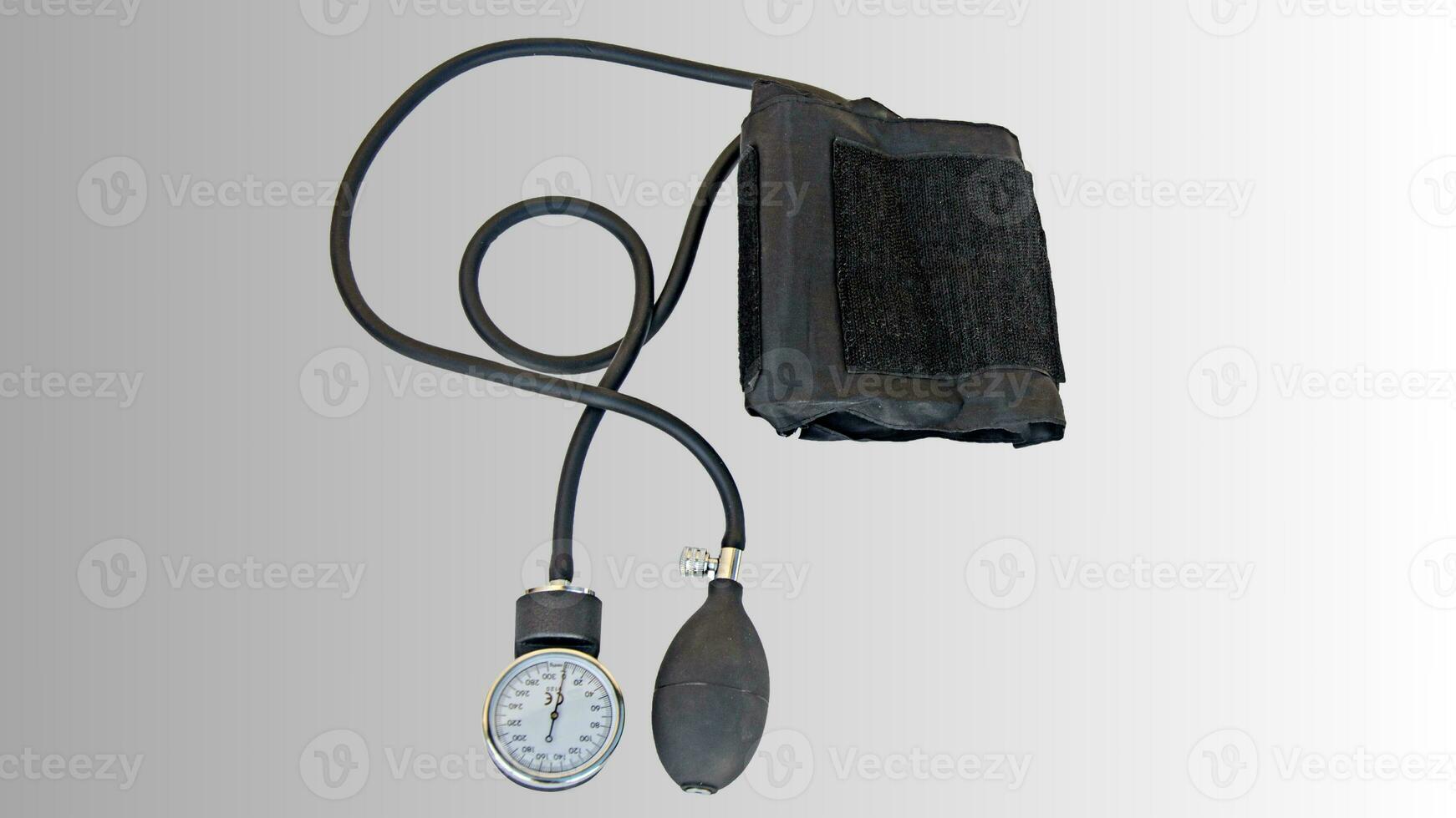 Isolated Blood Pressure Meter on White Background, Healthcare Monitoring Equipment photo