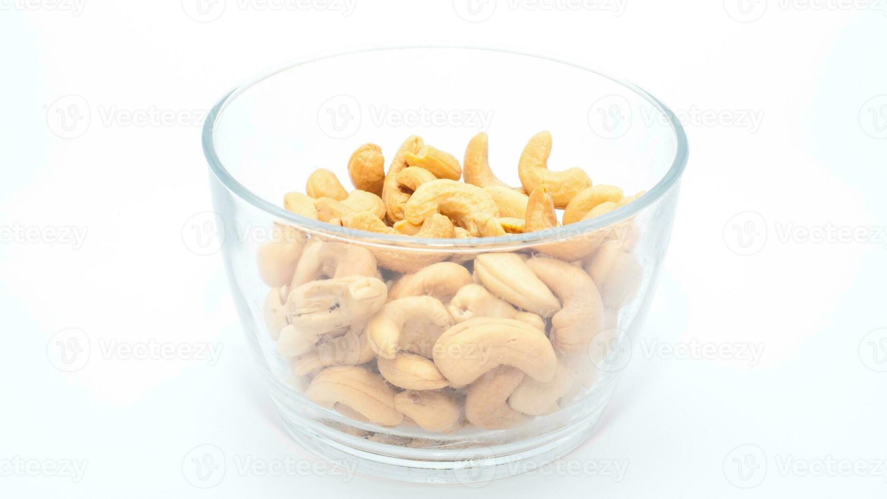 Delicious Cashew Nuts Isolated. Healthy, Organic Snack with Nutty, Concept for Design photo