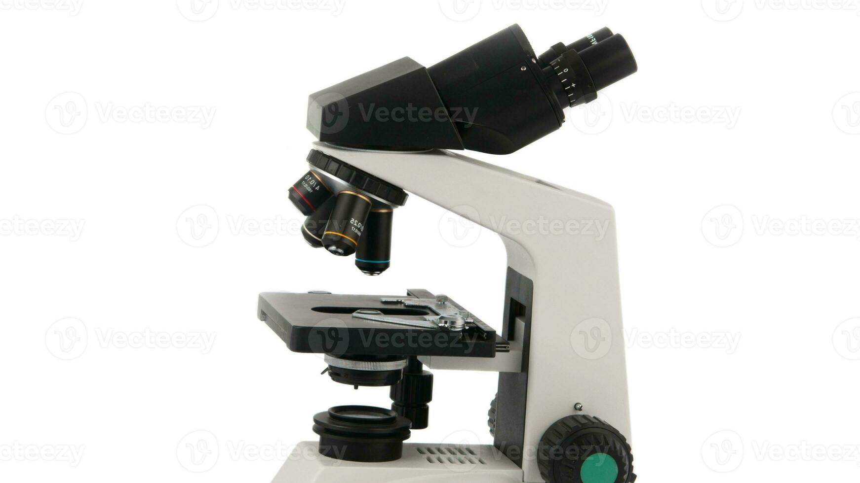 Isolated Microscope on White Background photo