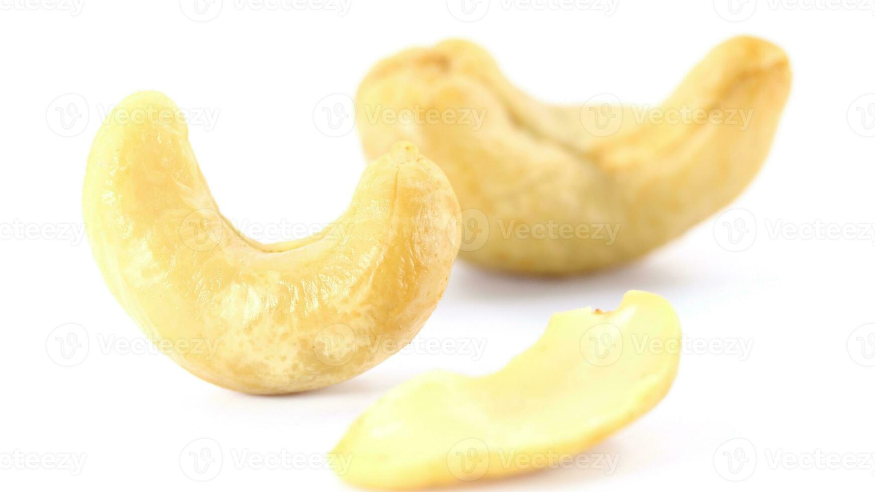 Delicious Cashew Nuts Isolated. Healthy, Organic Snack with Nutty, Concept for Design photo