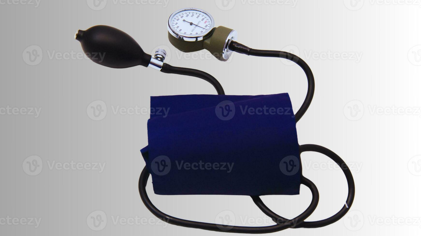 Isolated Blood Pressure Meter on White Background, Healthcare Monitoring Equipment photo