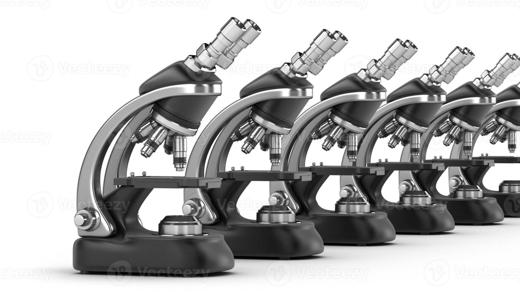 Isolated Microscope on White Background photo