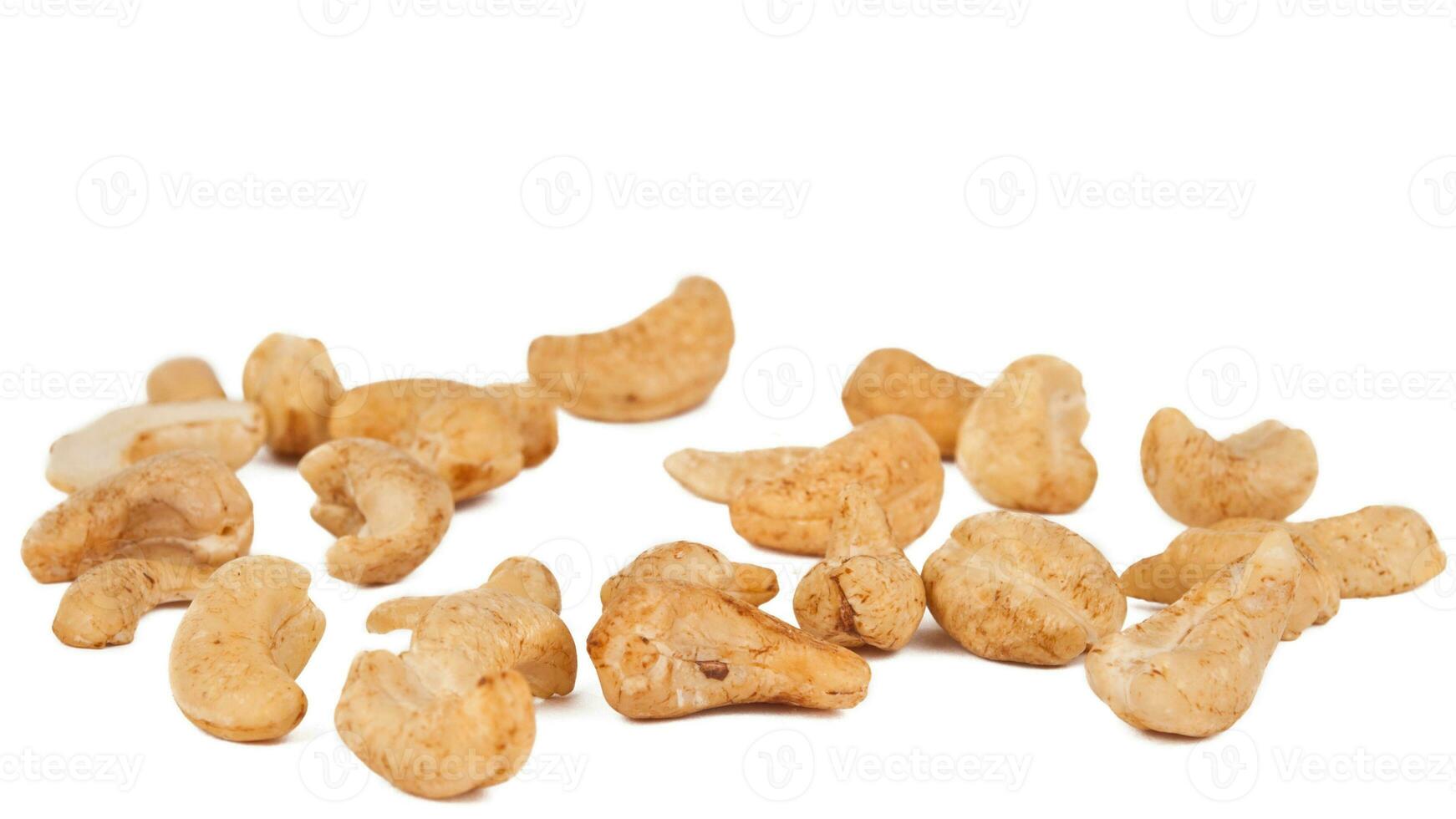 Delicious Cashew Nuts Isolated. Healthy, Organic Snack with Nutty, Concept for Design photo