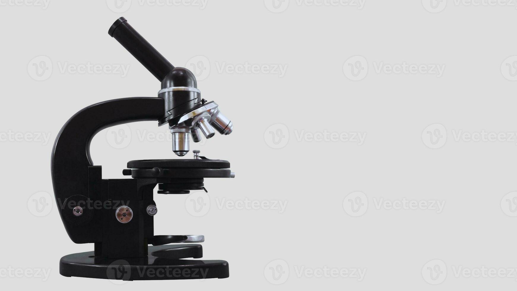 Isolated Microscope on White Background photo