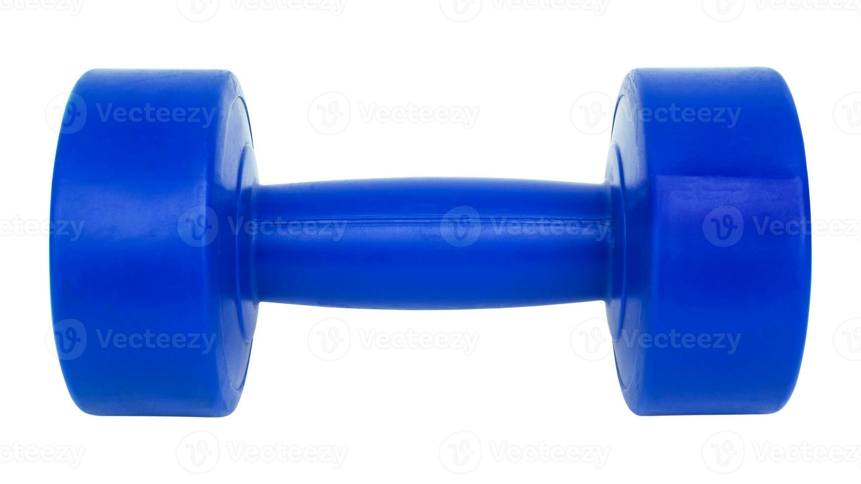 Isolated Dumbbell Concept. Fitness Equipment for Gym Workout, Strength Training, Bodybuilding, and Powerlifting photo