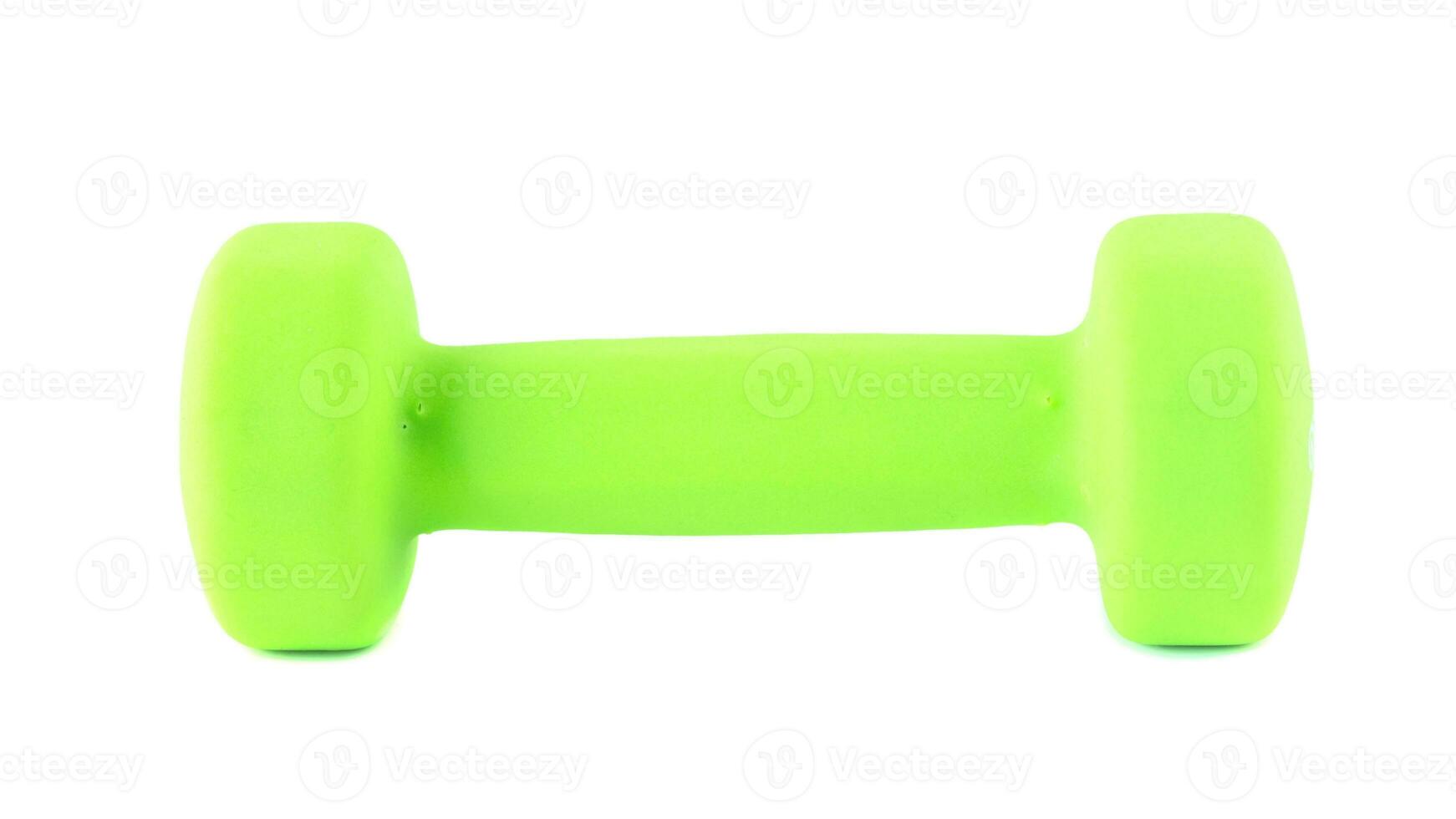 Isolated Dumbbell Concept. Fitness Equipment for Gym Workout, Strength Training, Bodybuilding, and Powerlifting photo