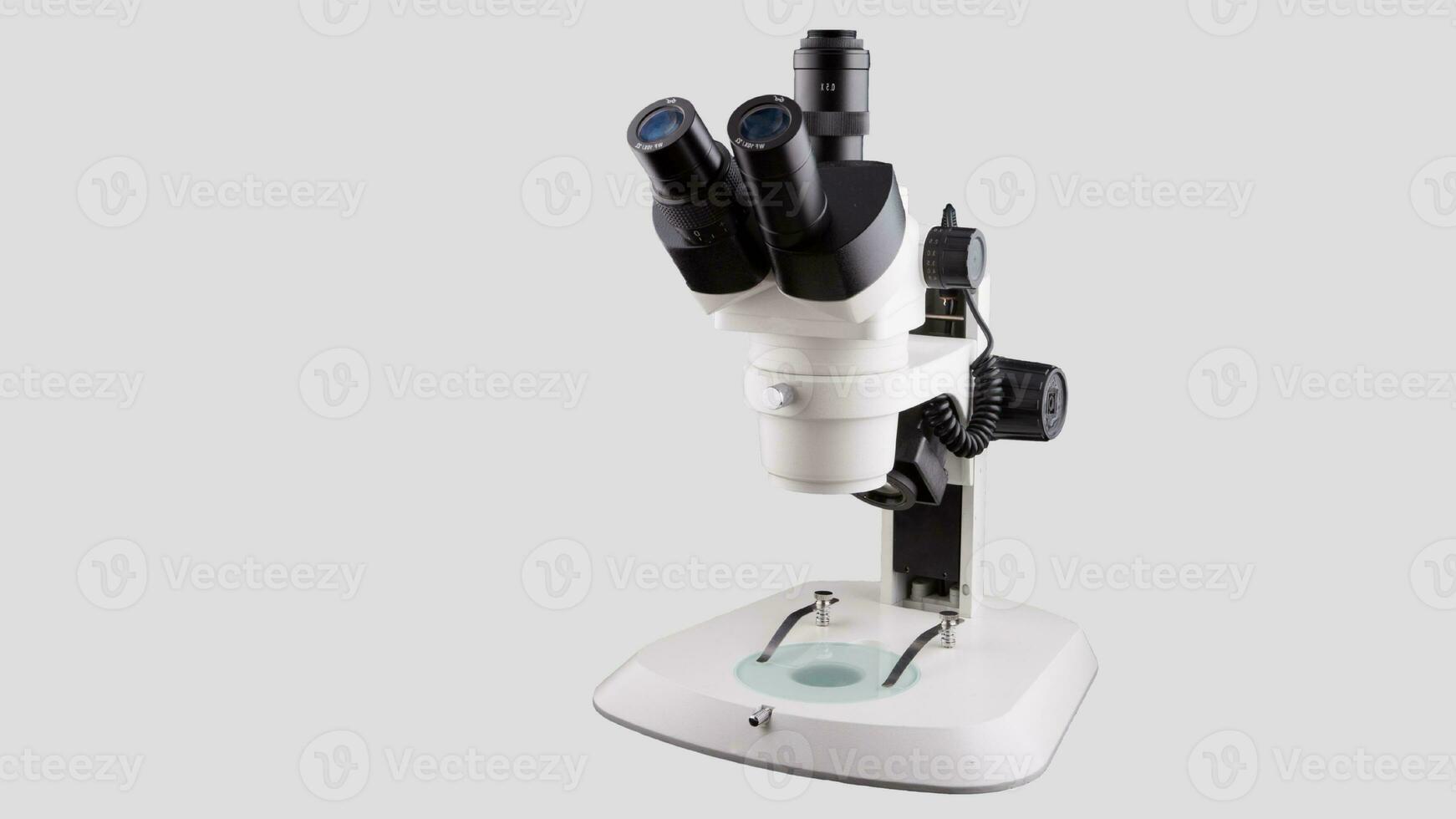 Isolated Microscope on White Background photo