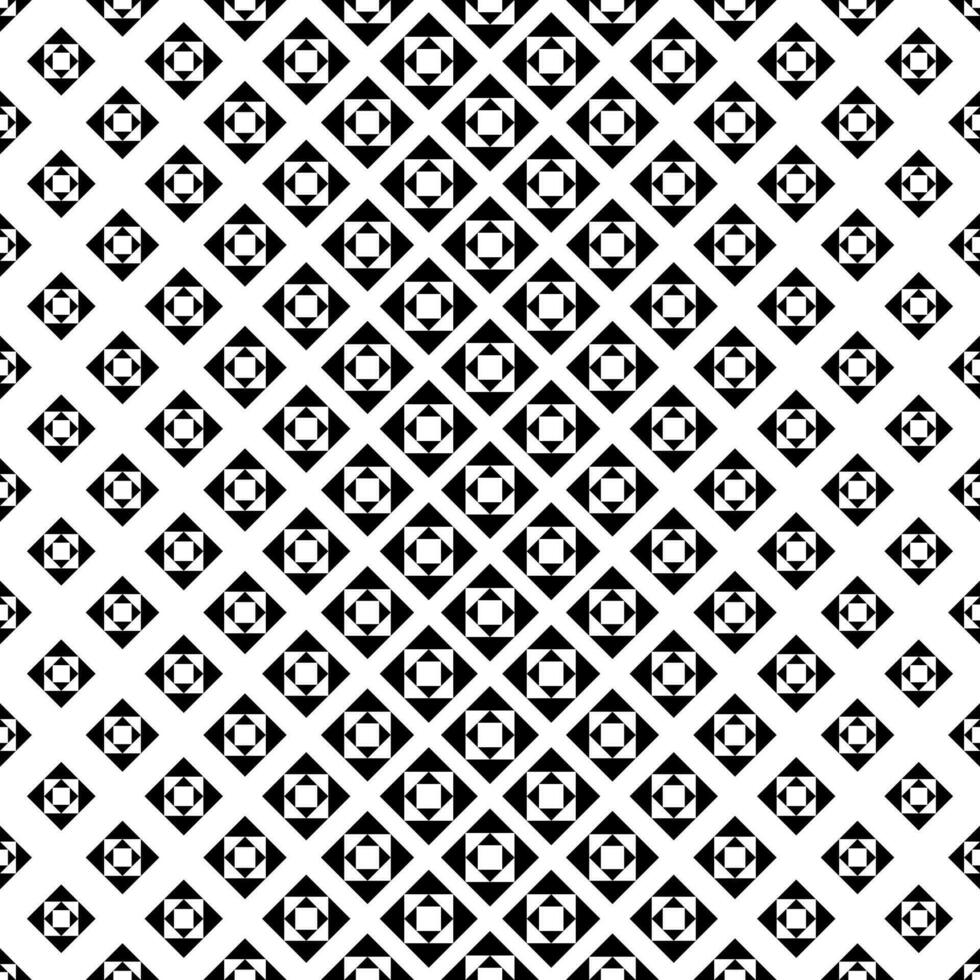 Monochrome repeating geometric pattern design vector background