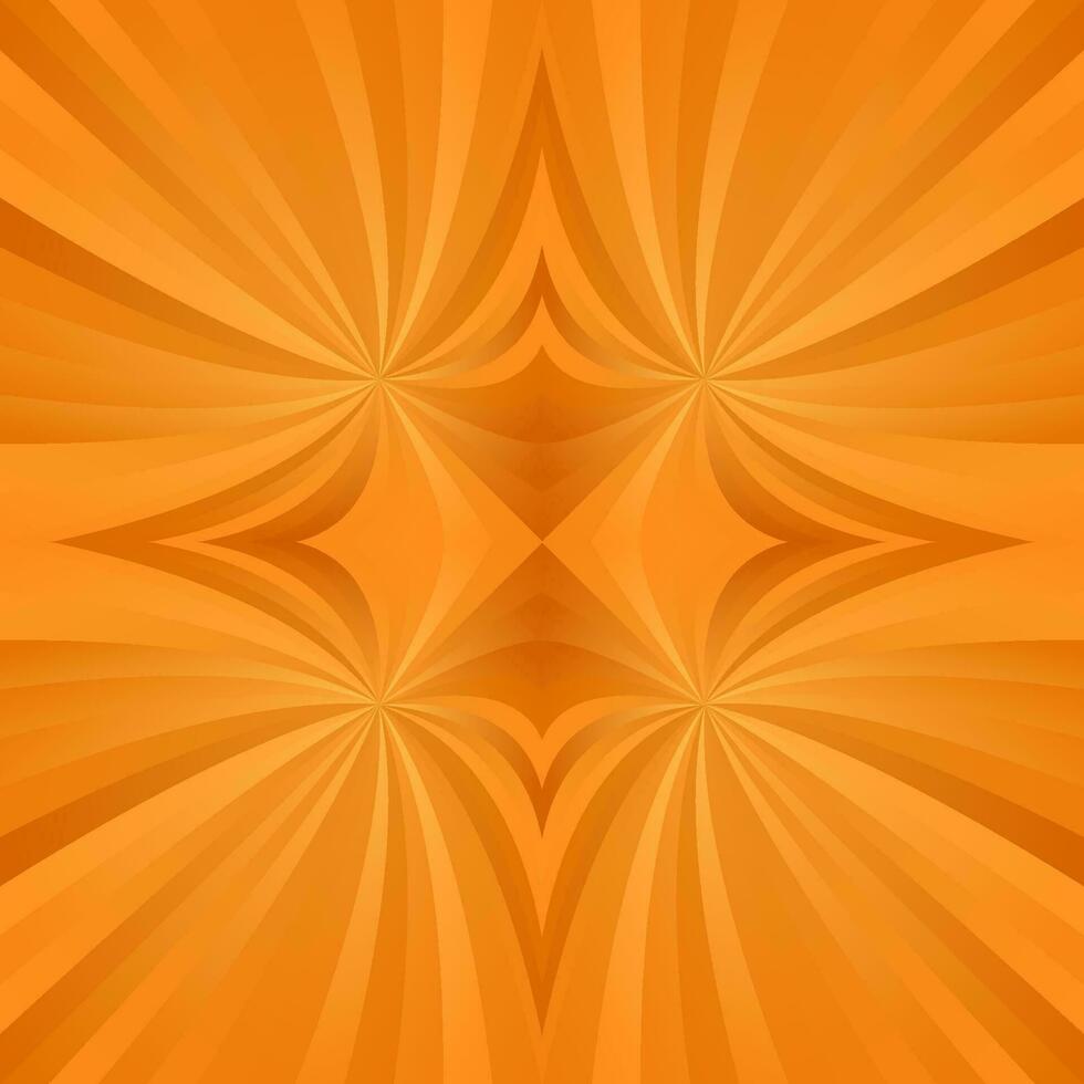 Orange abstract digital spiral meditation background design vector