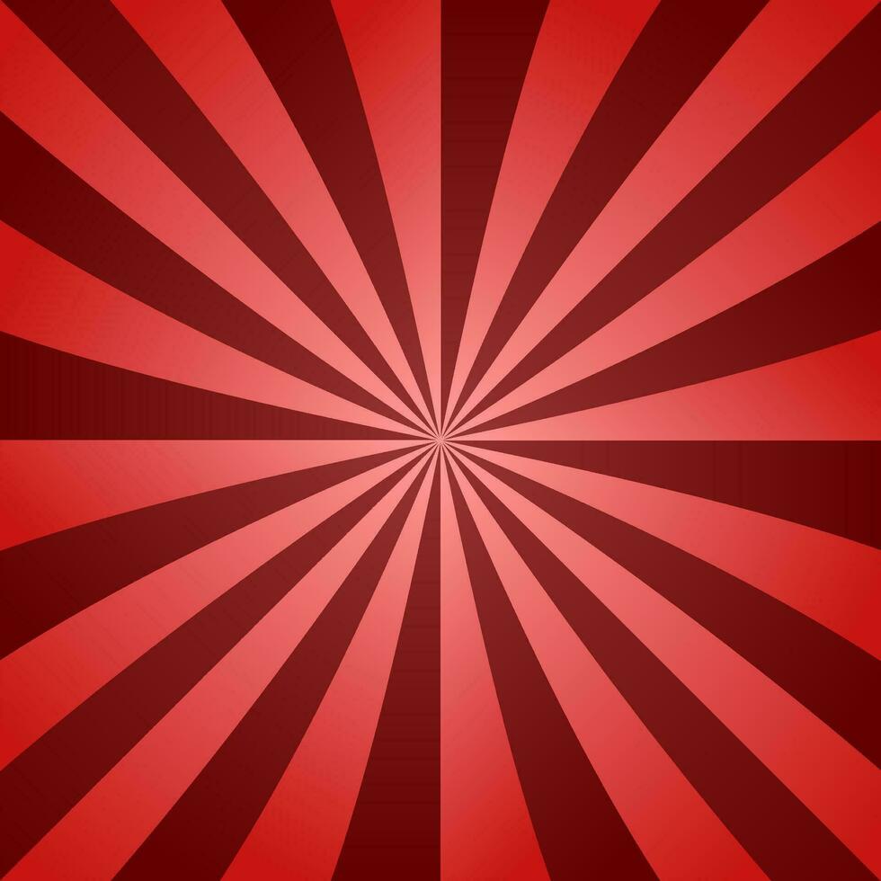 Abstract dark red ray burst background design vector