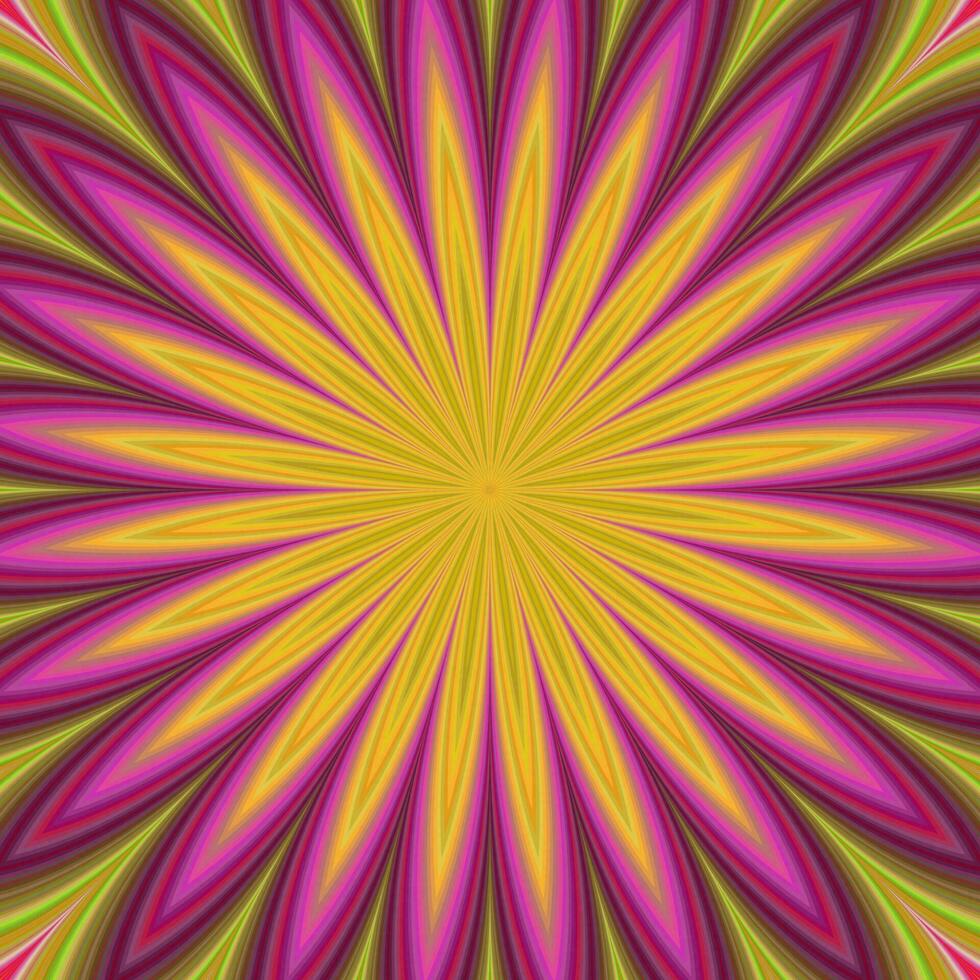 Colorful flower fractal design background vector