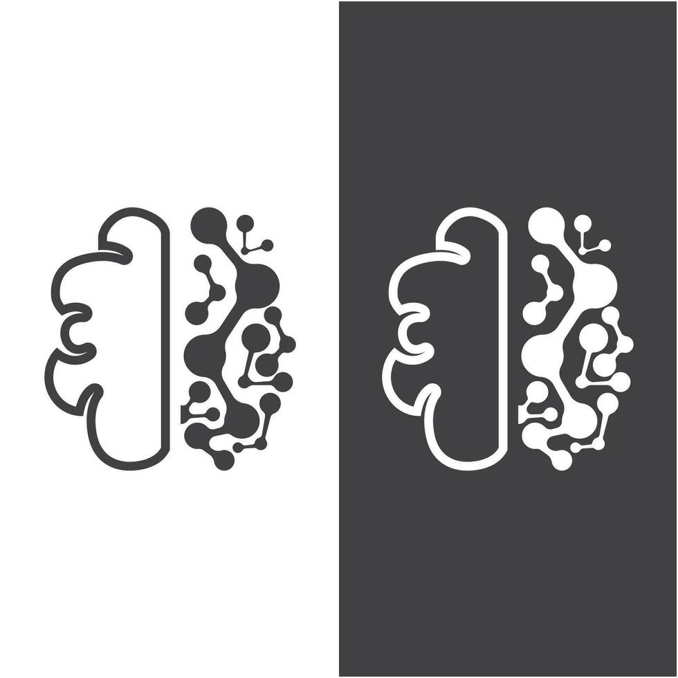 Brain Logo design vector template