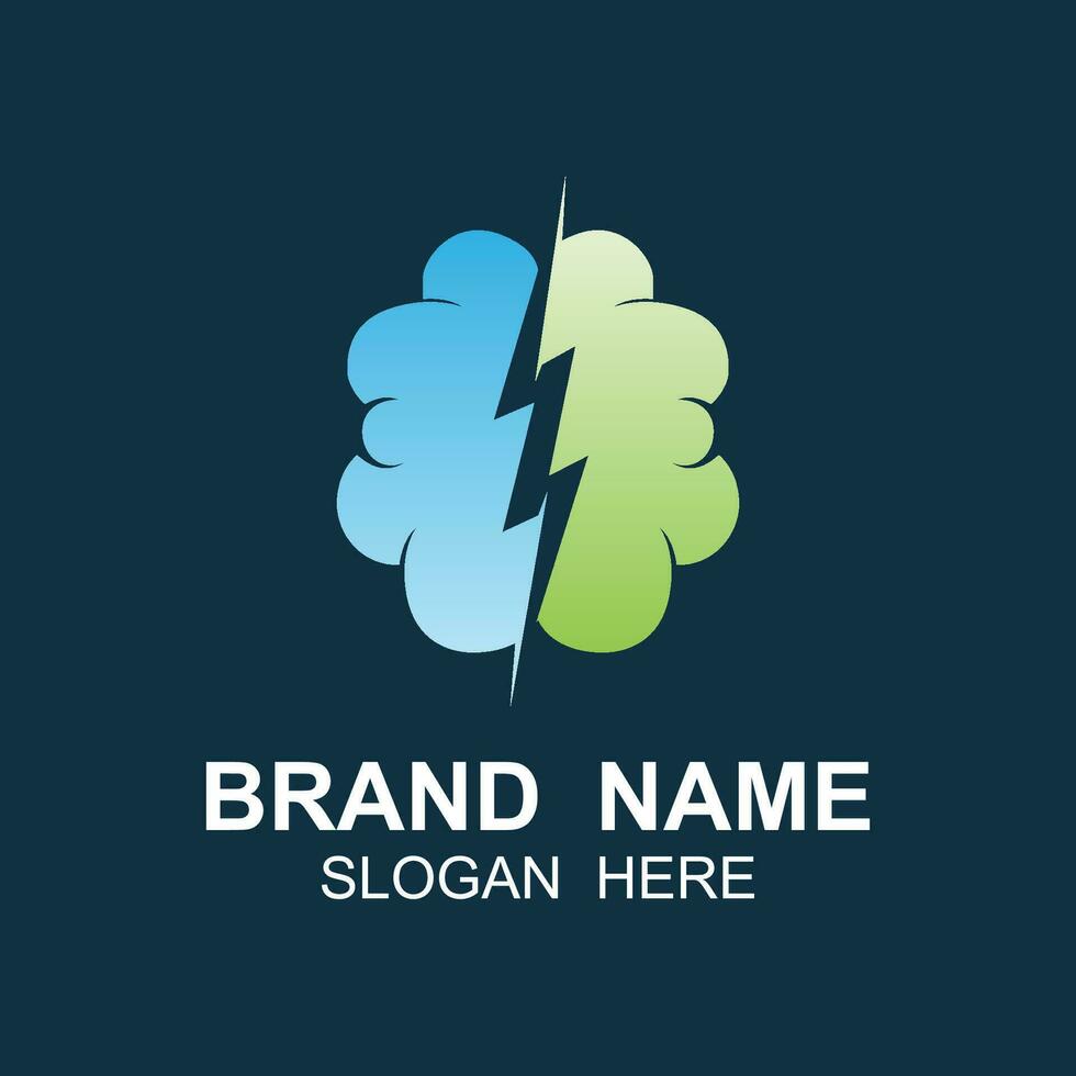 Brain Logo design vector template