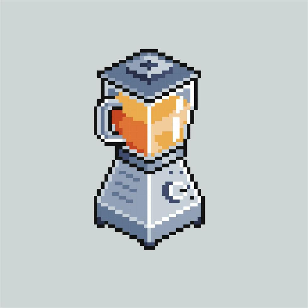 Pixel art illustration Blender. Pixelated Blender. Kitchen Blender pixelated for the pixel art game and icon for website and video game. old school retro. vector