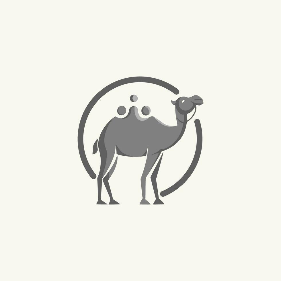 Minimalist Modern Camel Logo vector