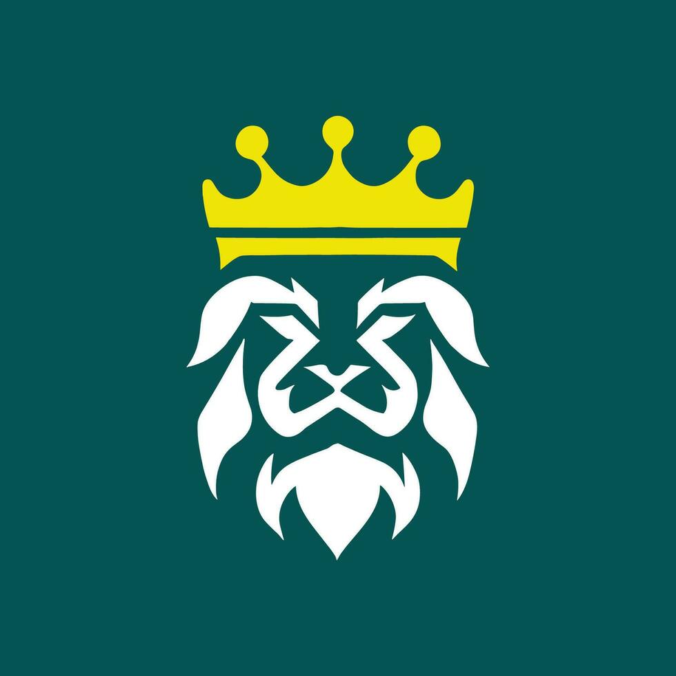 Modern Minimalist King Logo vector