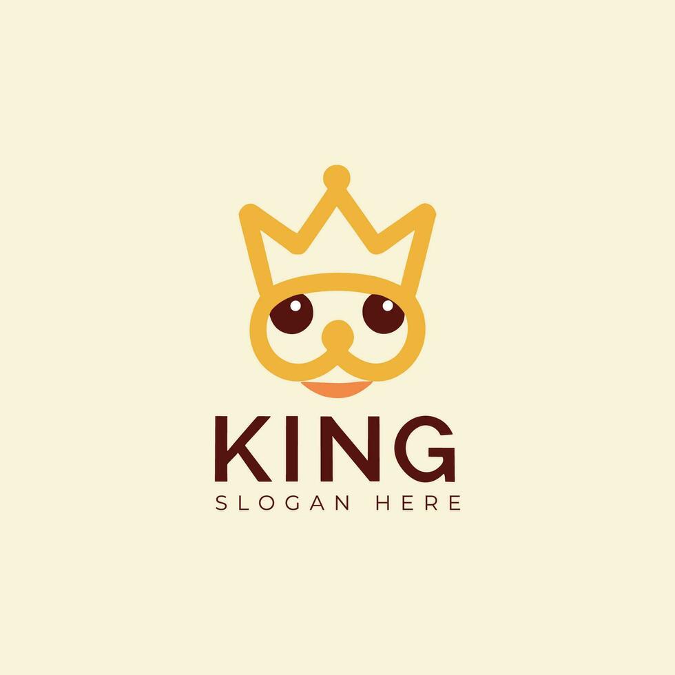 Modern Minimalist King Logo vector